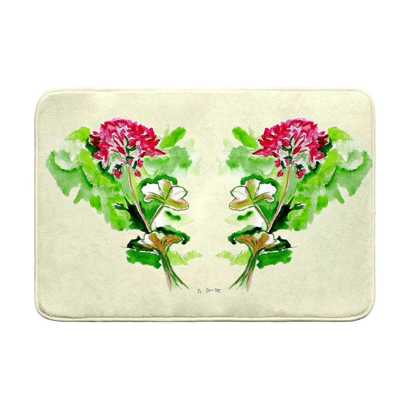 Tapis de bain Geranium, L 36 po x l 24 po