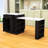 Extendable Kitchen Island with Storage Drawers, Double-Door Cabinet, Open Shelving and Breakfast Bar-47377127
