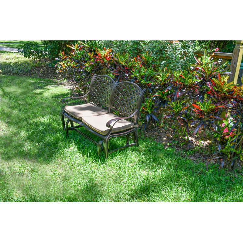 Banc de parc extérieur en aluminium Gerran Savannah