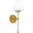 Maksen 1-Light Brushed Gold Wall Sconce