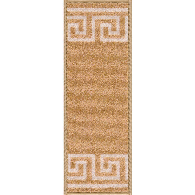 Tapis d'escalier antidérapant Veneto, Jaune moutarde