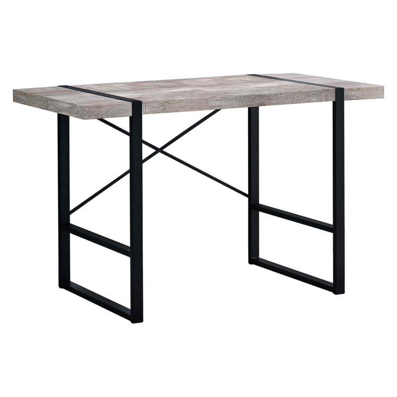 Bureau d'ordinateur, Taupe / Noir