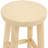 Round Backless Rustic Log Cabin Style Counter-Height Stool, Unfinished