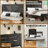 Industrial Chic Queen Platform Bed Frame with Headboard - Easy Assembly, Large Under-Bed Storage, Noise-Free - Black/Brown-379707378-380618263