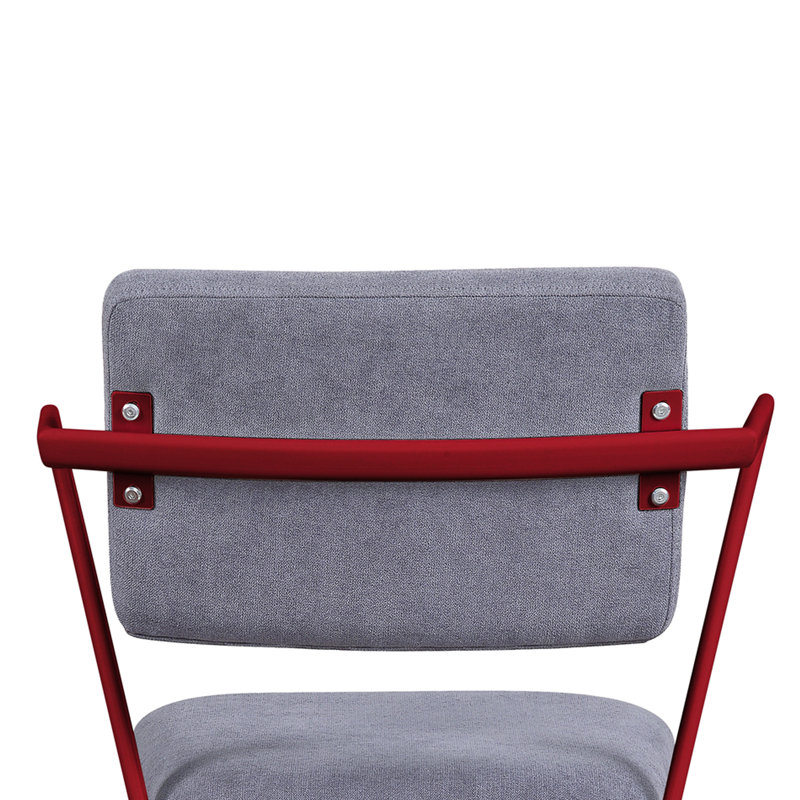 Egon Upholstered Side Chair, Red