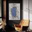 «Lake Tahoe Map» par Stellar Design Studio, art mural en verre acrylique-1897792036