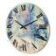 Horloge murale en bois paysage d'hiver avec rivière enneigée I-63902348