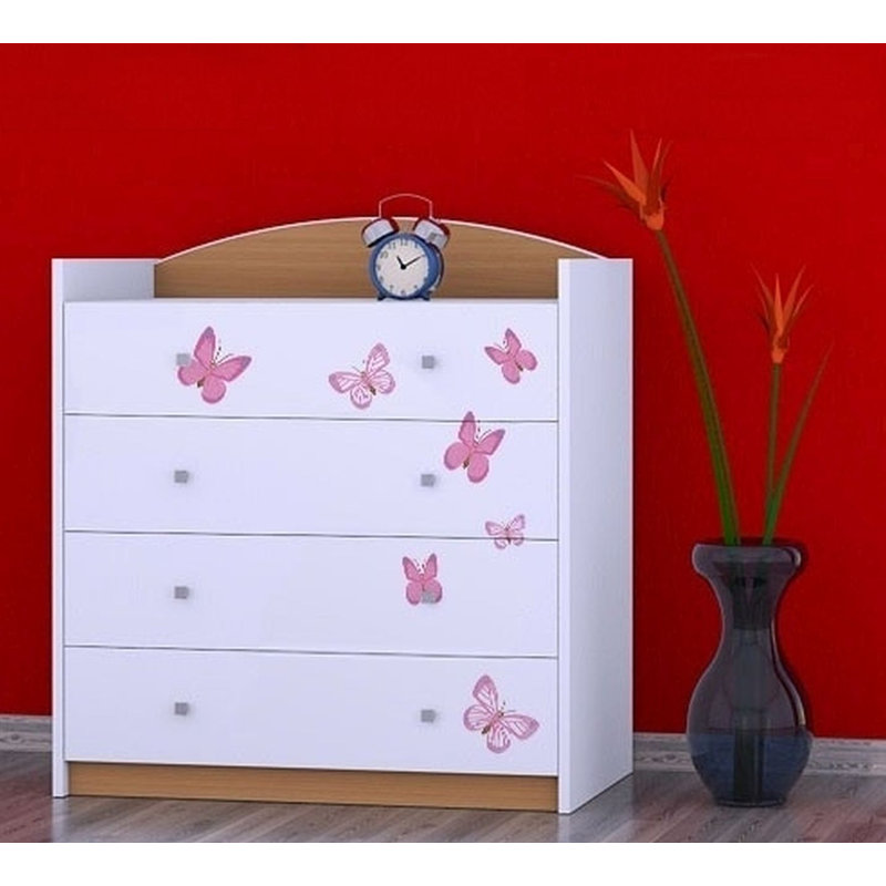 Newcastle Kids 4 - Drawer Chest, Beech
