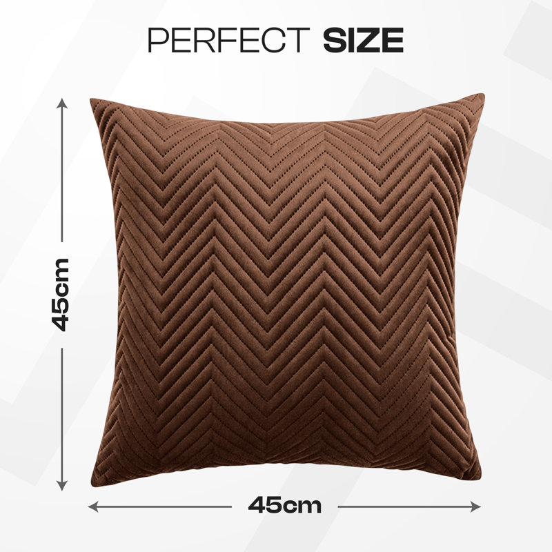 Square Cushion Cover, Coffee