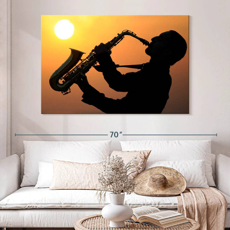 Abarca Talented Saxophonist, 34" H x 51" W