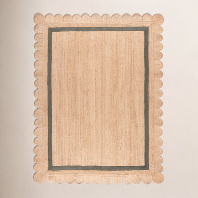 Inaki Hand-Woven Geometric Jute Rug