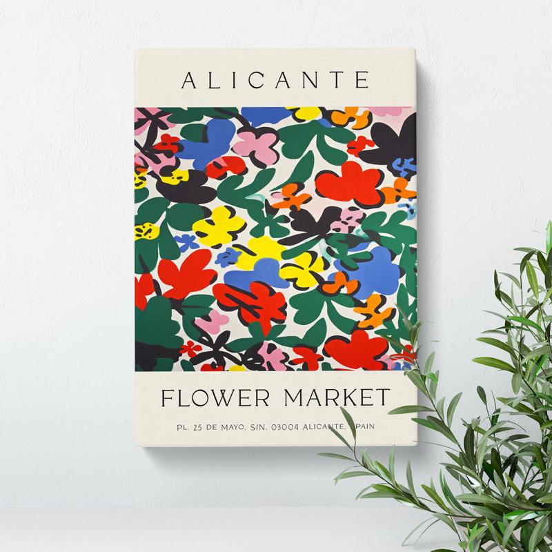 XMKTMKT-39 Alicante Flower Market Exhibition No.3 - Wrapped Canvas Print, 91cm H x 60cm W x 3cm D