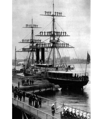« équipage des yards », reproduction de photo