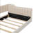 Twin XL Size Upholstery Daybed And Side Storage Pocket-1860307886