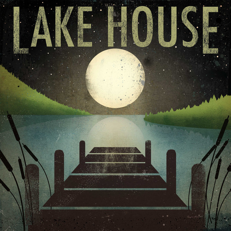 Lake House, H 12 po x l 12 po x P 1,25 po
