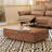 47.2"-81.8" Expandable  Rectangular Coffee Table-with Storage Cabinet for Living Room, Walnut