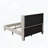 Upholstered Bed Frame High Headboard Chenille Cloth Slat Support-1102596517
