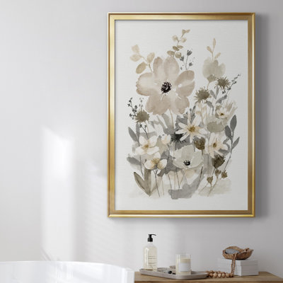 «Neutral Nature I», toile encadrée de qualité supérieure - prête à être accrochée
