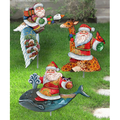 Springmont Wood Animals Garden Stake