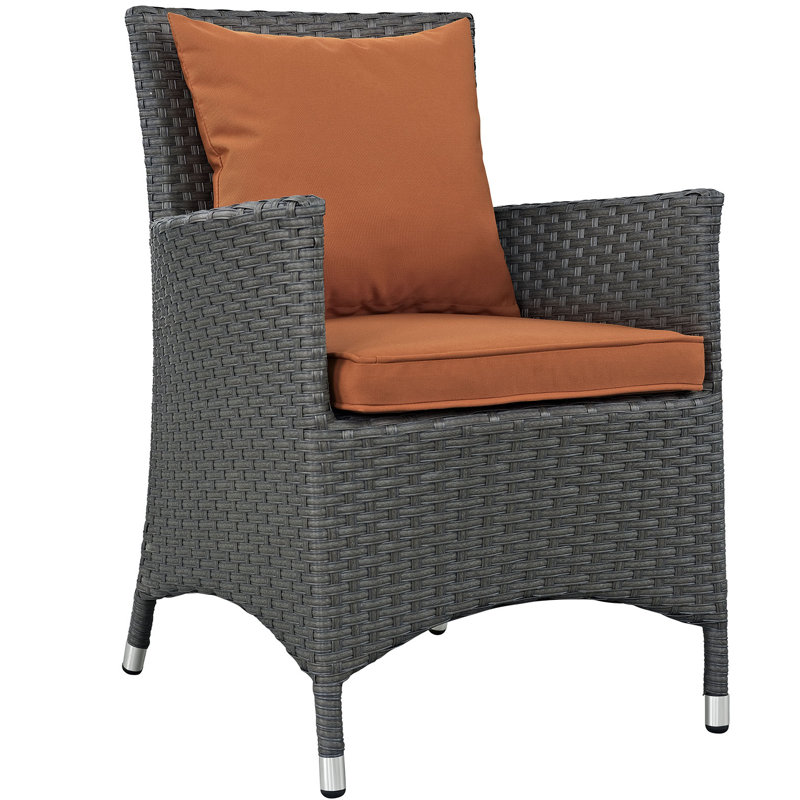 Chaise de patio avec coussin Modway, Toile Sunbrella® toscan