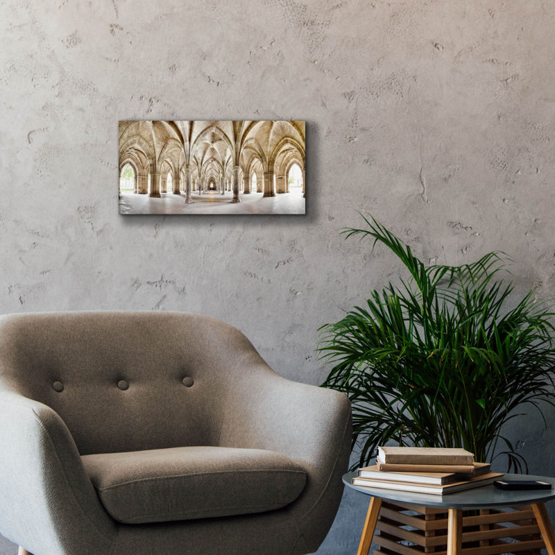 «Glasgow Cloister» par Epic Portfolio, art mural sur toile, H 12 po x l 24 po x P 0,75 po