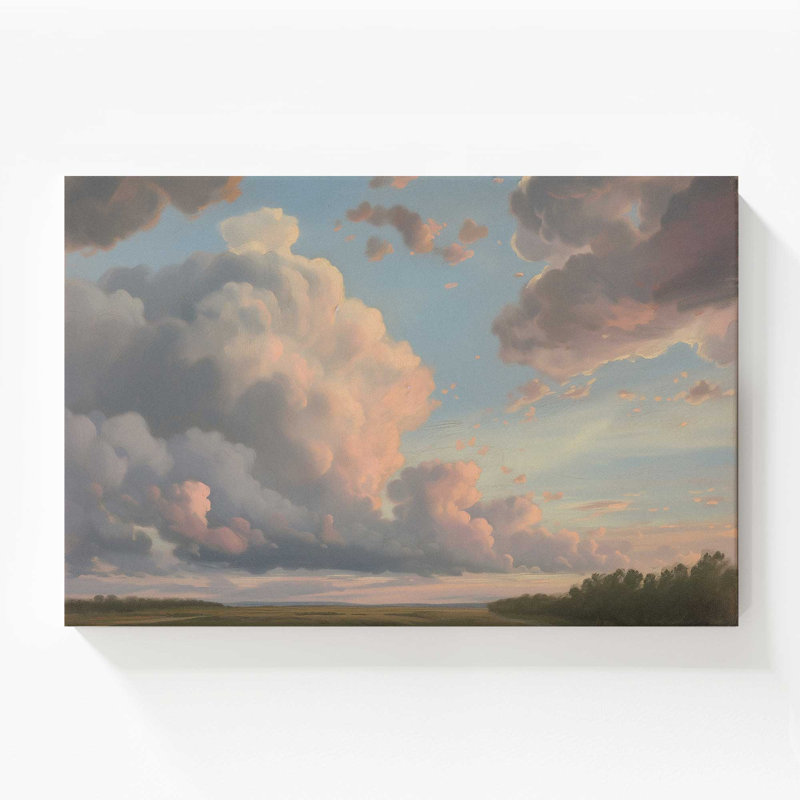 Impression sur toile Peaceful Dusk Cloudscape, Toile tendue, 1, H 36 po x l 54 po