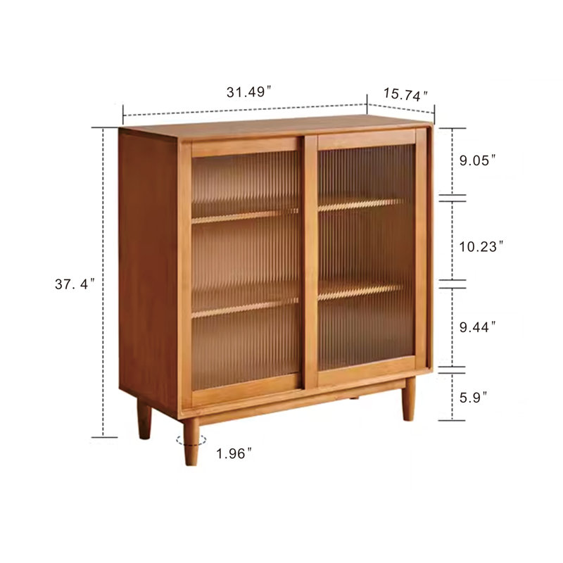 Buffet en bois massif 31,49 po Tamanna
