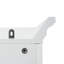 Meuble-lavabo autoportant de 71,6 po avec 2 portes à charnières, 3 tiroirs (dont 1 tiroir profond), des tablettes réglables, des poignées en fer, un stratifié PB durable et un panneau de fibres à densité moyenne