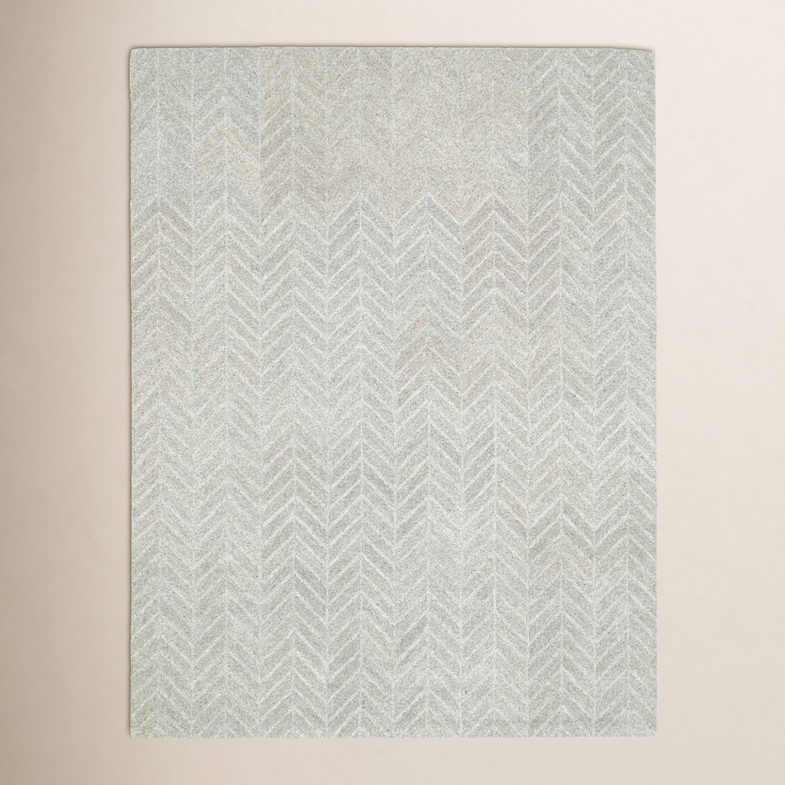 Aldin Hand-Tufted Chevron Rug, Rectangle 7'6" x 9'6"