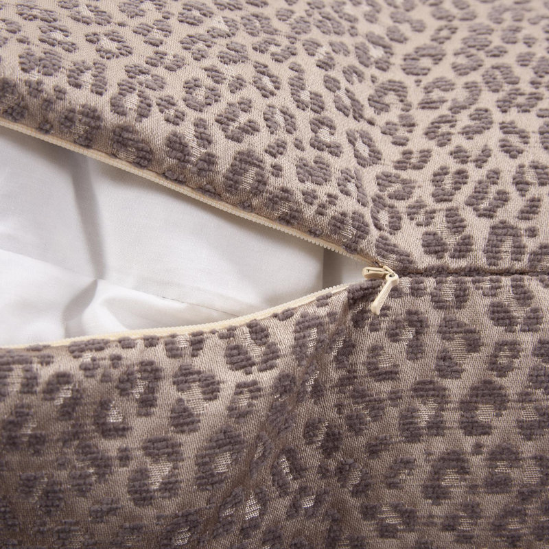 24 x 24 Pillow  Lynx - Insert, Polyester, Taupe Geometric, 20"H x 20"W