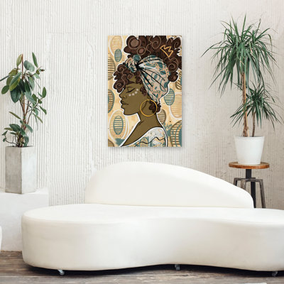 Couronné - art figuratif multicouleur