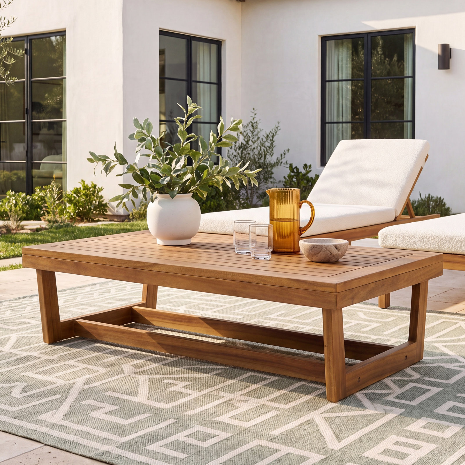 40" Acacia Patio Table