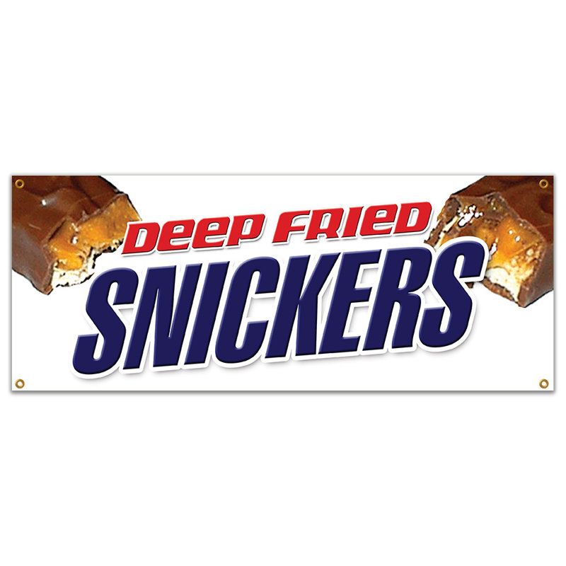 Deep Fried Snickers Banner Sign