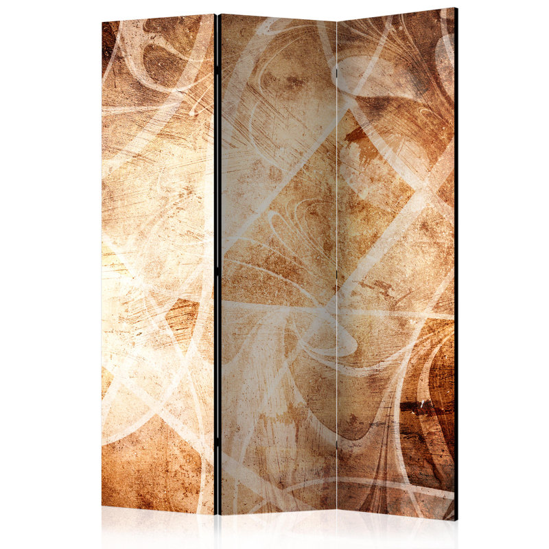 Gulfam 135cm W x 172cm H 3 - Panel Solid Wood Folding Room Divider