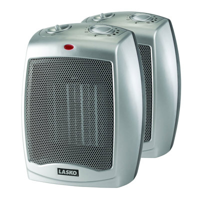 Lasko 1500 Watt 5100 BTU Electric Compact Space Heater with Adjustable Thermostat