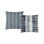 Indigo-Dew Coordinated Set of 2 Indoor & Outdoor Throw Pillows