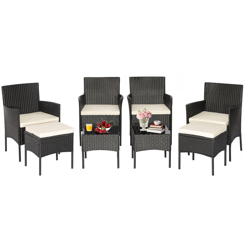 Gilette 6 - Person Patio Conversation Set with Cushions
