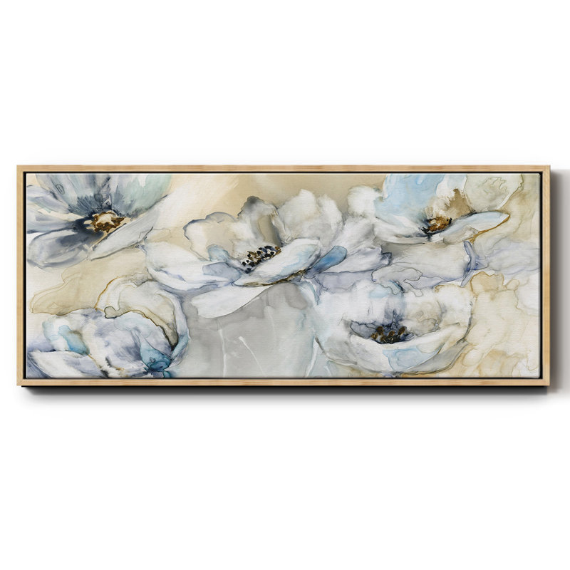 Doux fleurs - toile encadrée, H 20 po x l 50 po