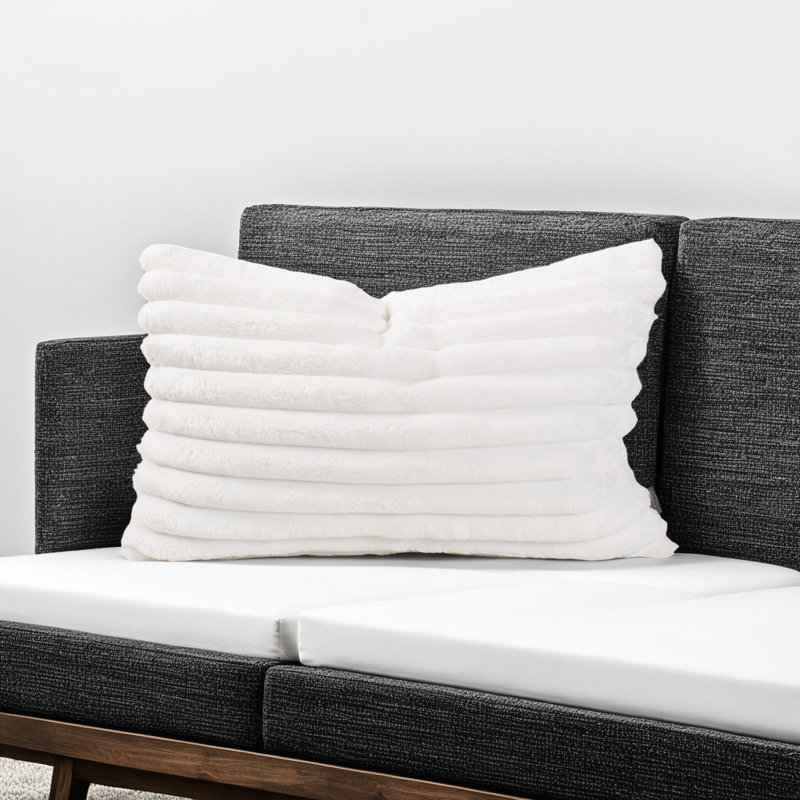 Oreiller Shar Pei , Gris anthracite, Carré 20 po, Polyester
