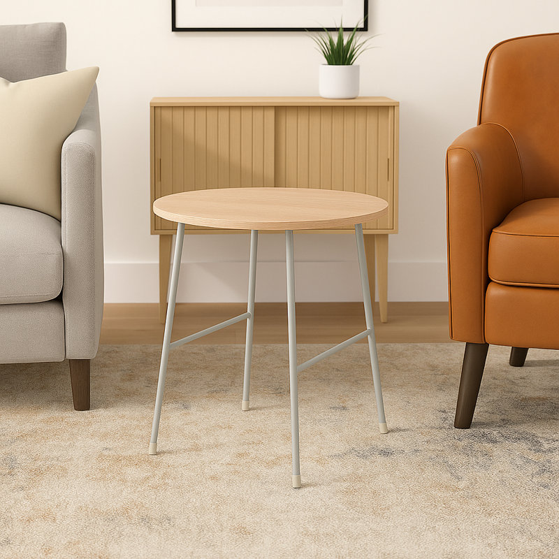 Table d'appoint moderne 19,7 po, Bois naturel