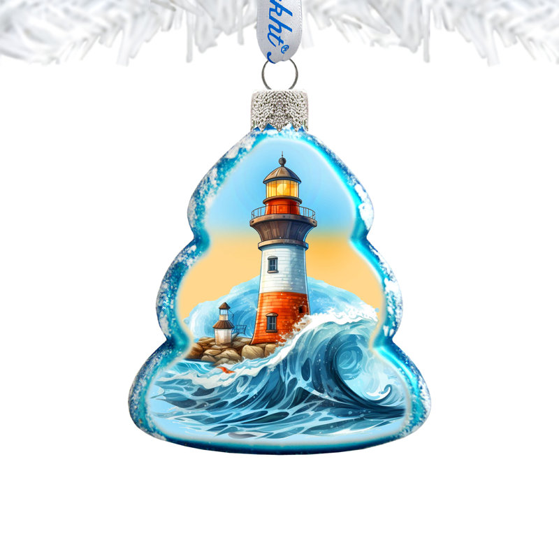 4'' Glass Hanging Figurine Ornament