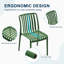 Chaise de salle à manger d'extérieur empilable-268706143