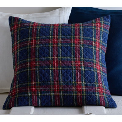 Cape Breton Plaid Cotton Quilted Throw Pillow