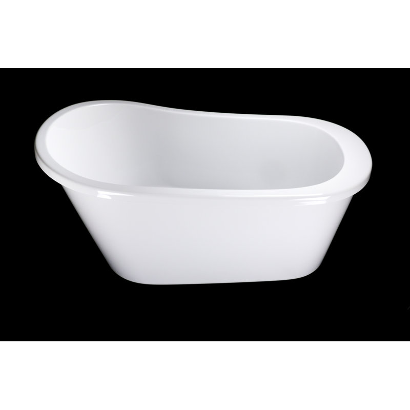 Isabel 58.5'' L Freestanding Soaking Bathtub