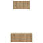 TV Cabinet Set Wall-Mounted 2 Pcs 80 X 30 X 30 Cm-1027547026
