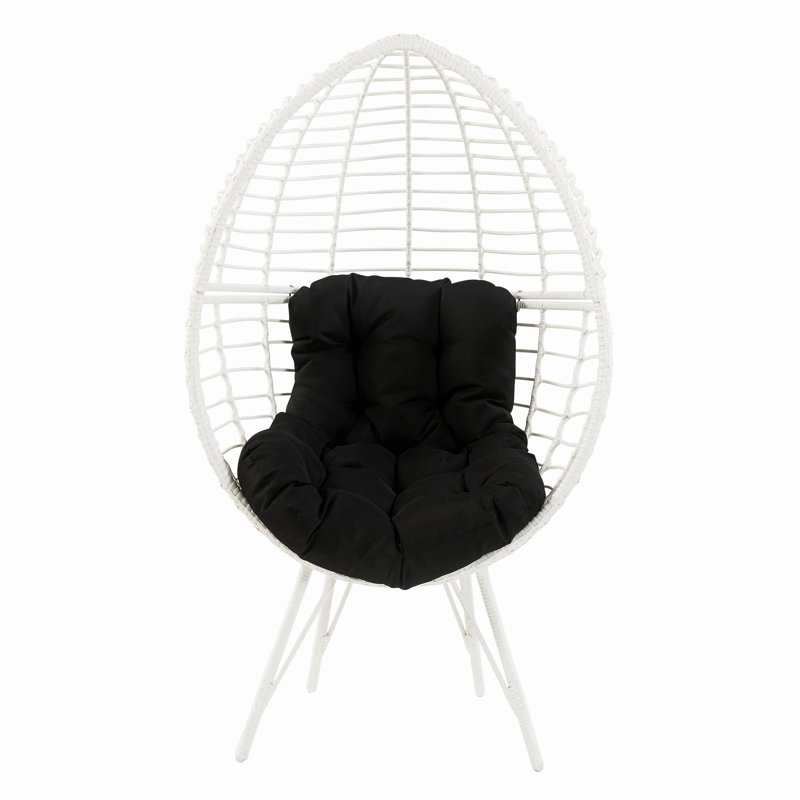 Chaise de patio avec coussin amovible