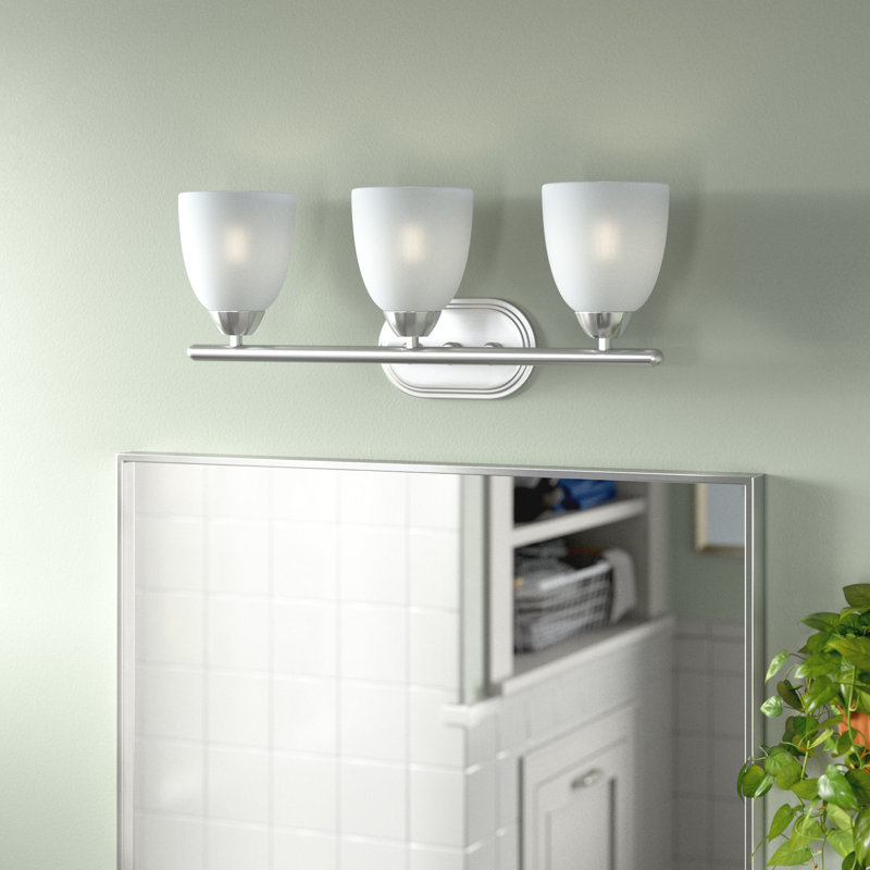 Hayden 3 - Light Dimmable Vanity Light, Satin Nickel