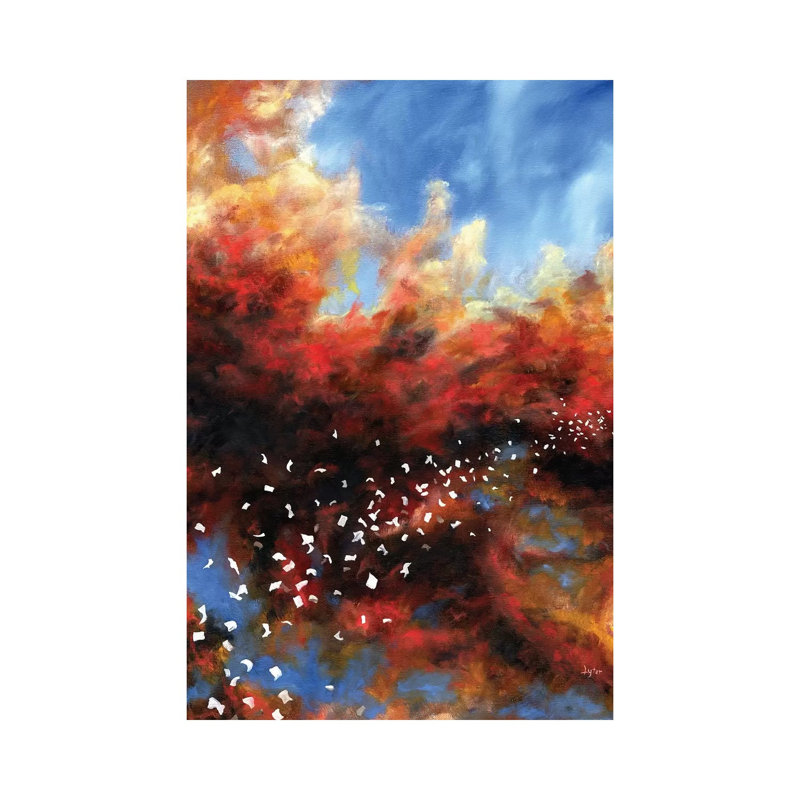 Explosion In The Sky by Christopher Lyter - Wrapped Canvas Painting, 66.04cm H x 66.04cm W