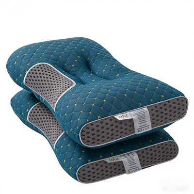 Love‑Themed Knitted Throw Pillow, Soft Breathable Fabric, Reversible Washable Neck Support Cushion for All‑Season