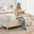 66" W Bedroom Storage Bench End of Bed King Size with Button-Tufted Seat,Roll Arms,Hidden Dual Pockets and Two pillows-1307746002